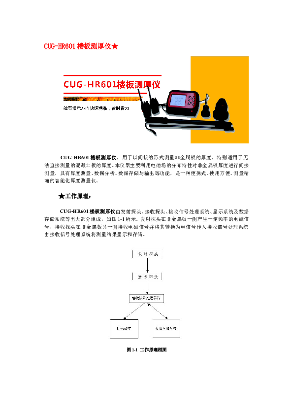 CUG-HR601楼板测厚仪.doc