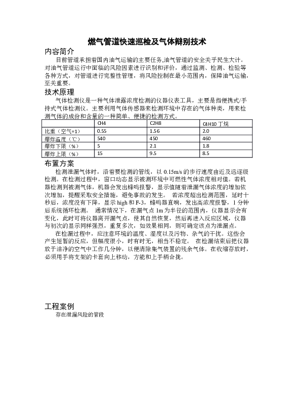 SG22002B燃气管道快速巡检及气体辨别技术.docx